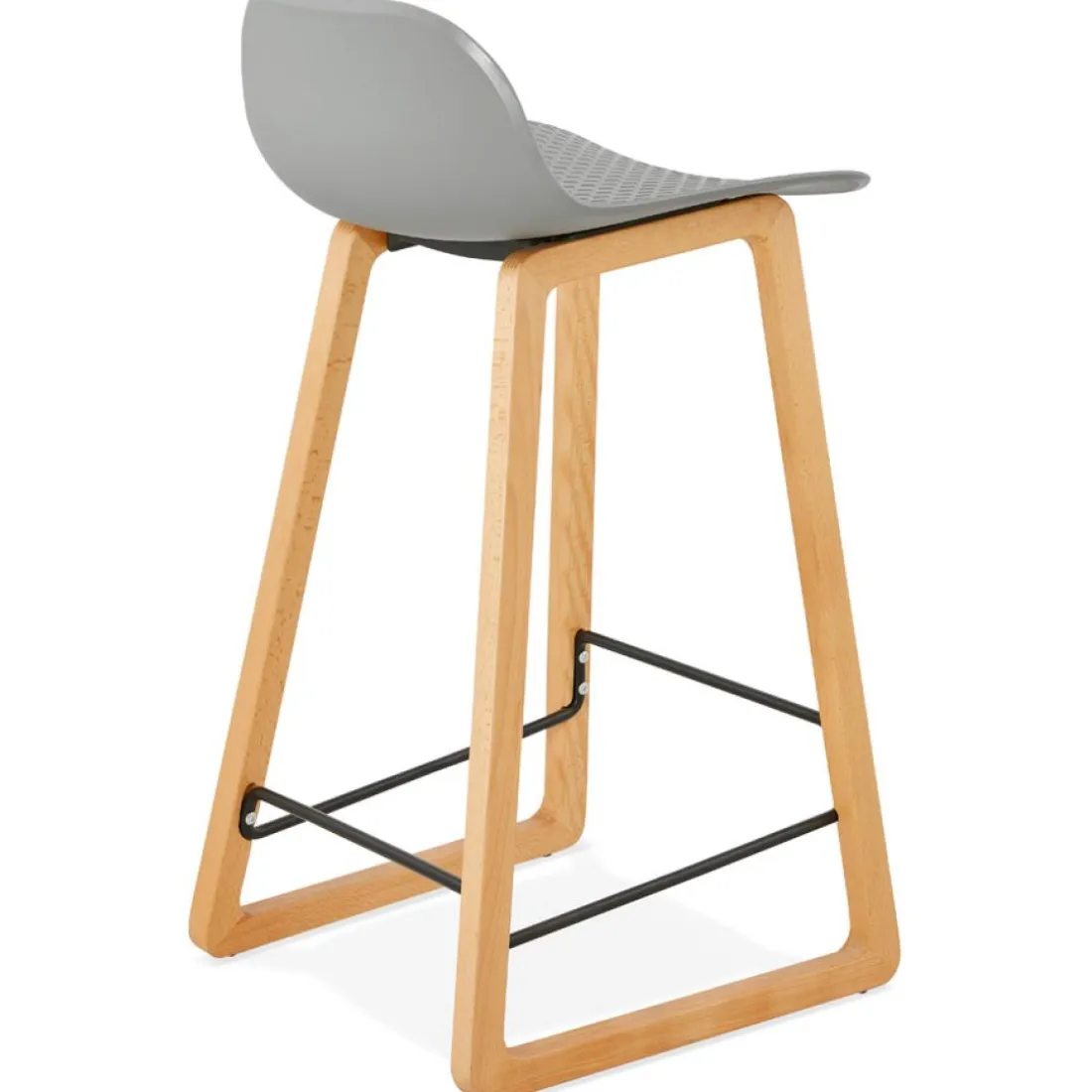 Tabouret snack mi-hauteur 'MAKI MINI' gris style scandinave