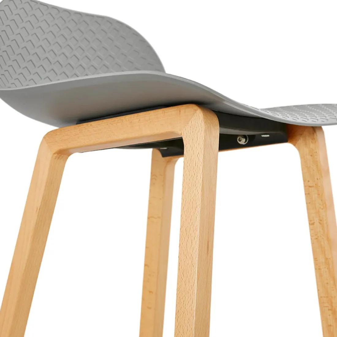 Tabouret snack mi-hauteur 'MAKI MINI' gris style scandinave