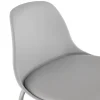 Tabouret snack mi-hauteur 'COOKIE MINI' gris style industriel