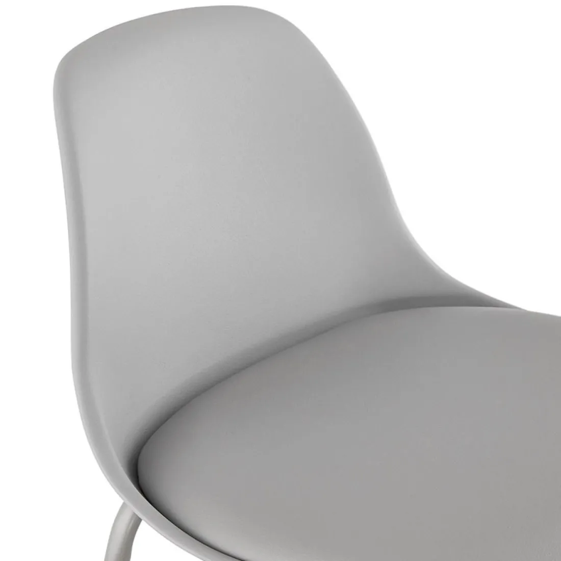 Tabouret snack mi-hauteur 'COOKIE MINI' gris style industriel