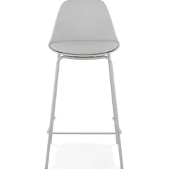 Tabouret snack mi-hauteur 'COOKIE MINI' gris style industriel
