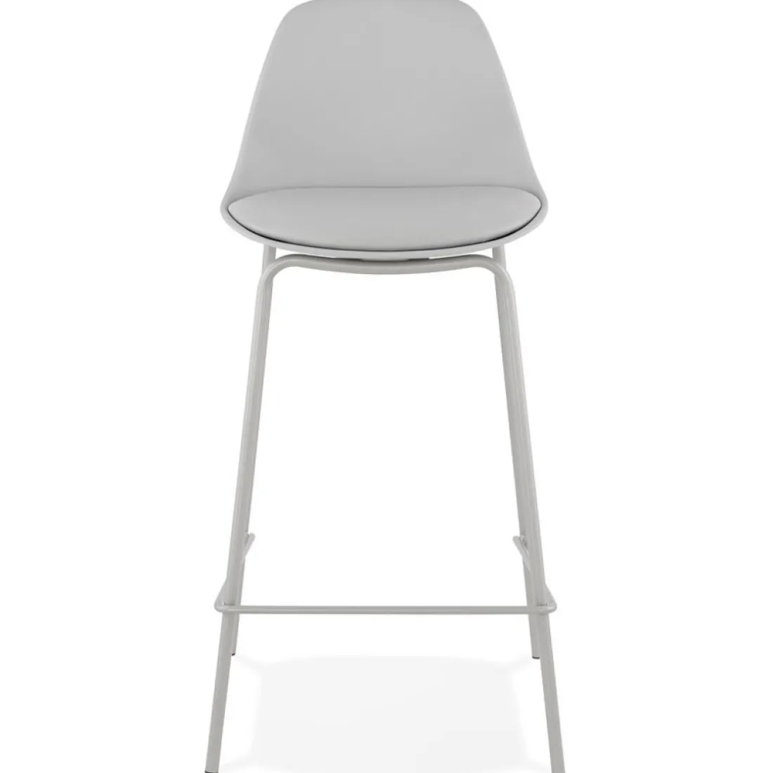 Tabouret snack mi-hauteur 'COOKIE MINI' gris style industriel