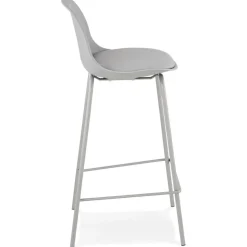 Tabouret snack mi-hauteur 'COOKIE MINI' gris style industriel