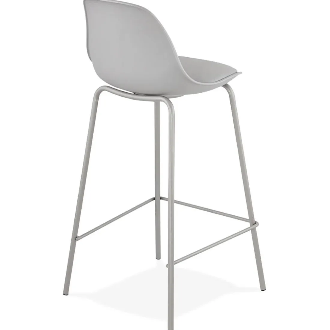 Tabouret snack mi-hauteur 'COOKIE MINI' gris style industriel