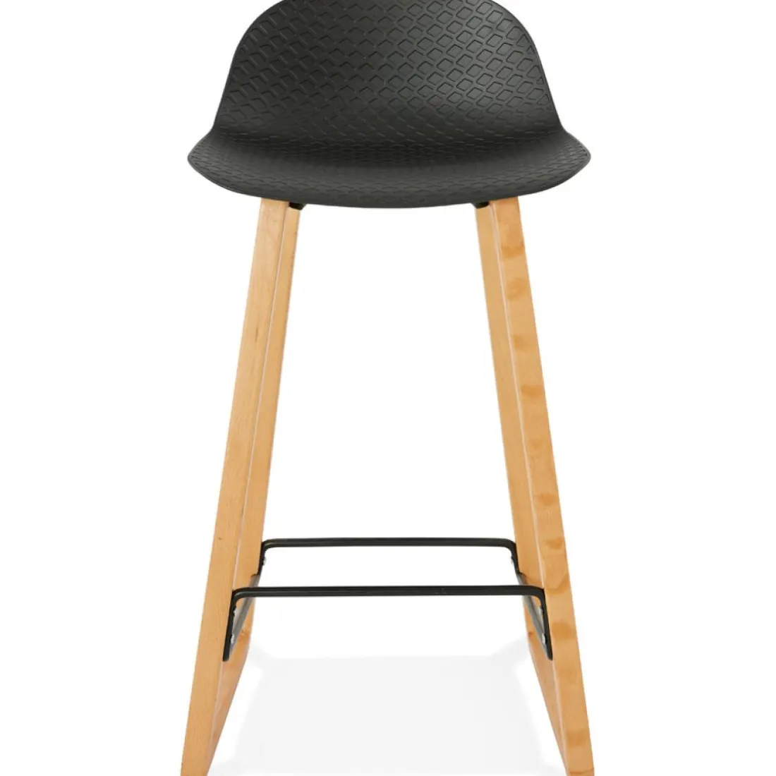 Tabouret snack mi-hauteur 'MAKI MINI' noir style scandinave
