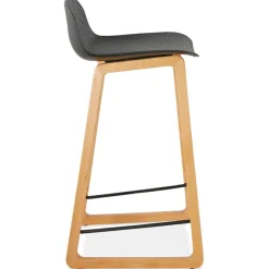 Tabouret snack mi-hauteur 'MAKI MINI' noir style scandinave