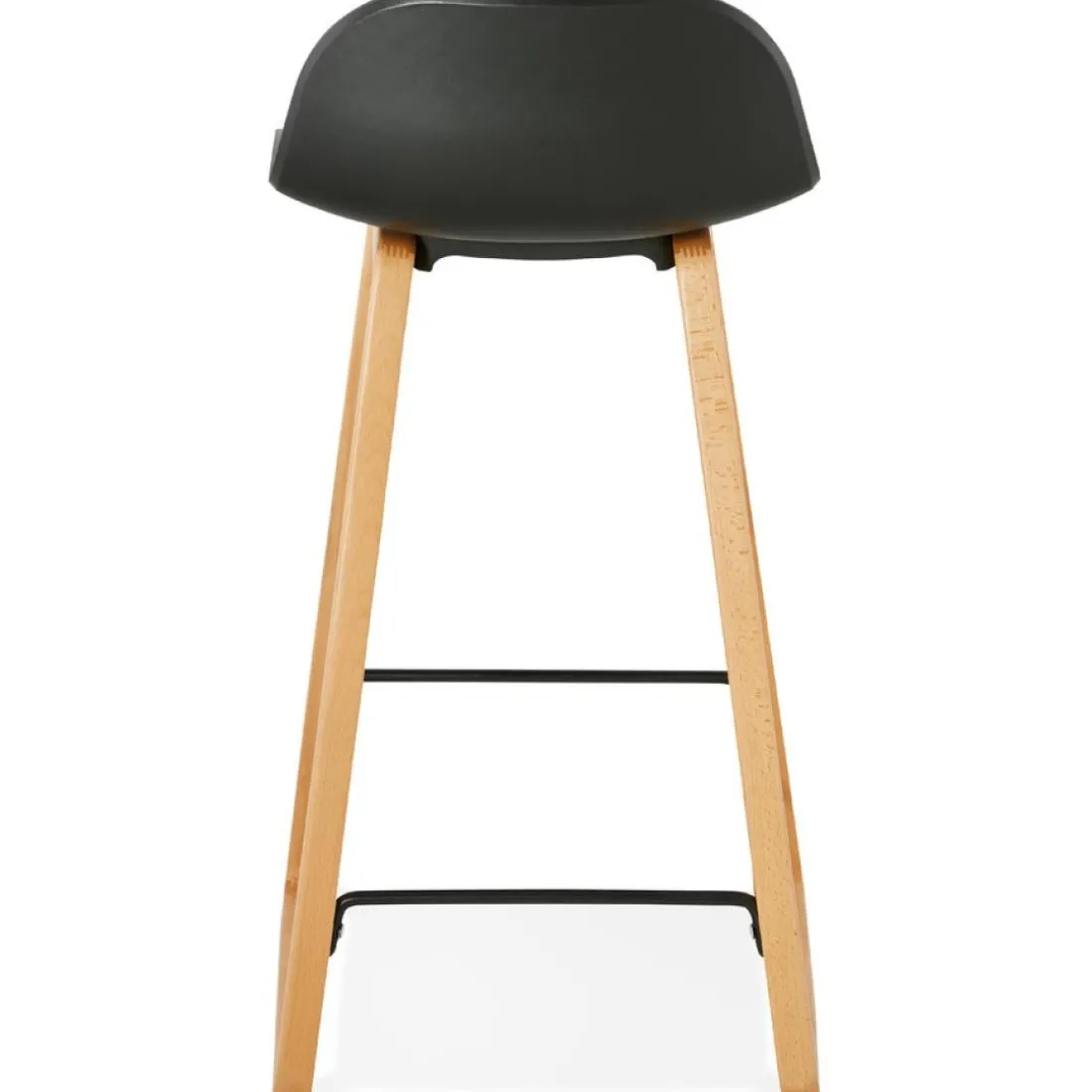 Tabouret snack mi-hauteur 'MAKI MINI' noir style scandinave