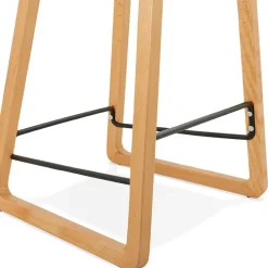 Tabouret snack mi-hauteur 'MAKI MINI' noir style scandinave