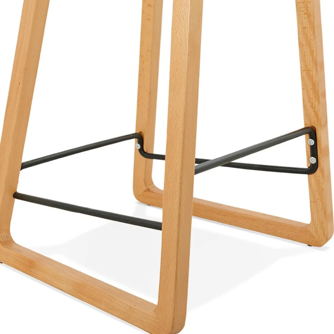 Tabouret snack mi-hauteur 'MAKI MINI' noir style scandinave