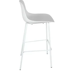 Tabouret snack mi-hauteur 'GRANO MINI' blanc intérieur et extérieur