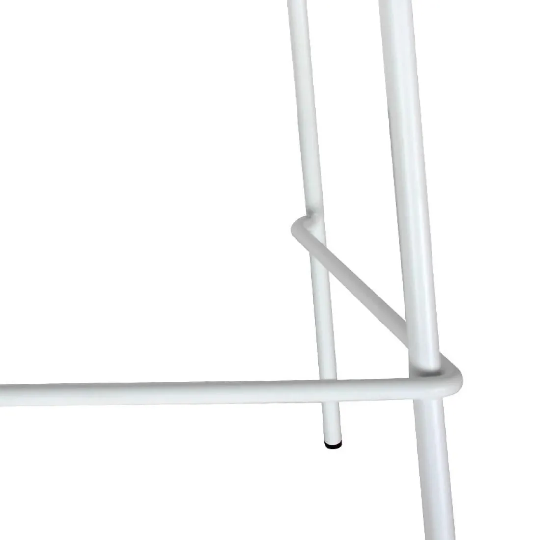 Tabouret snack mi-hauteur 'GRANO MINI' blanc intérieur et extérieur
