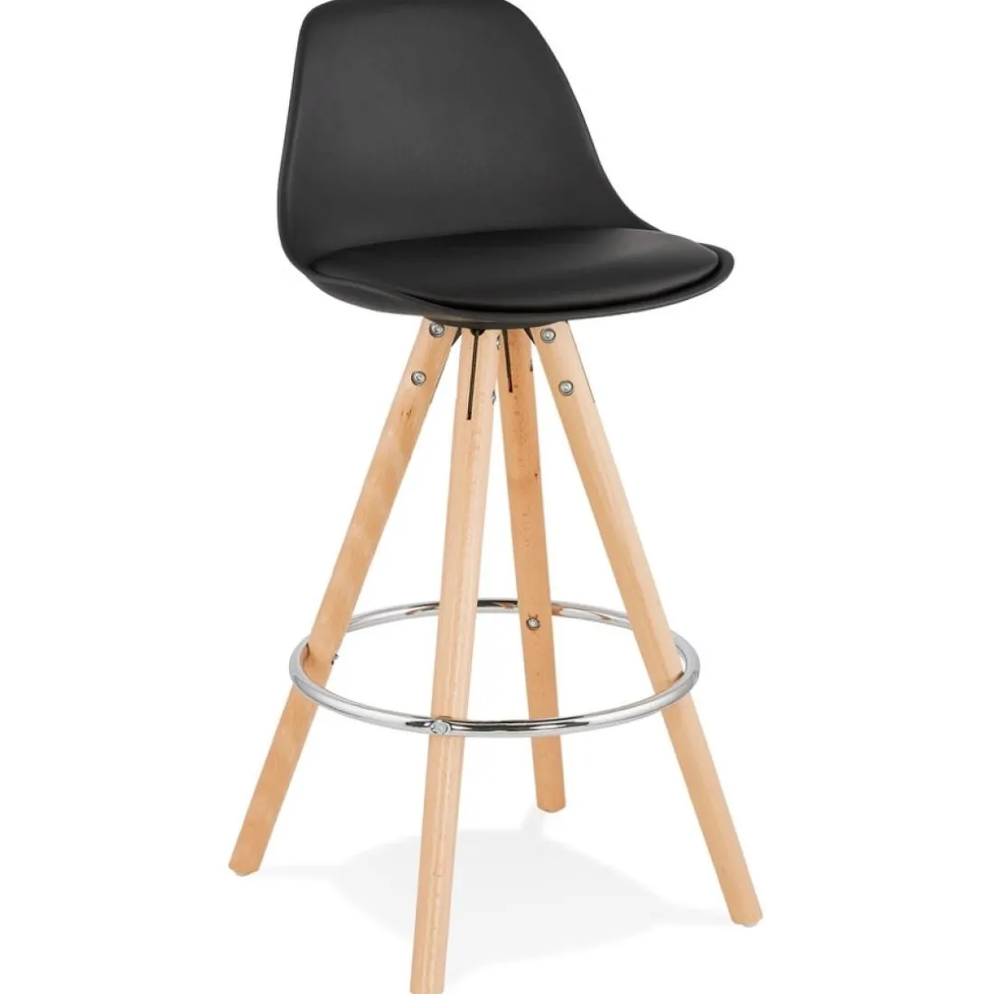 Tabouret snack mi-hauteur 'TATAMI MINI' noir