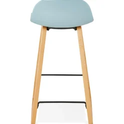 Tabouret snack mi-hauteur 'MAKI MINI' bleu style scandinave
