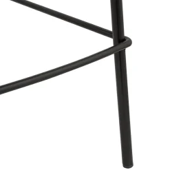Tabouret snack mi-hauteur 'CALVIN MINI' en microfibre brune