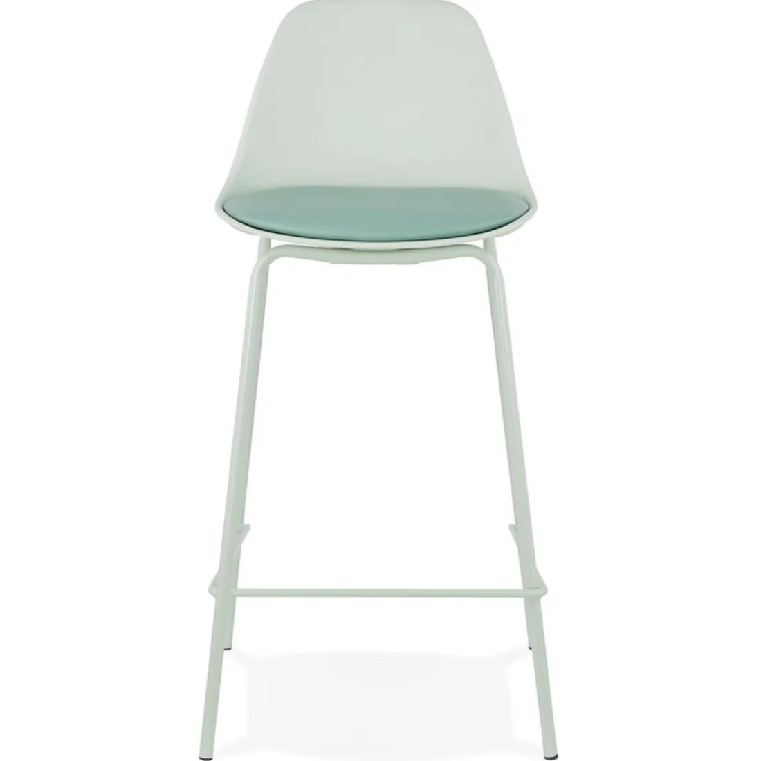 Tabouret snack mi-hauteur 'COOKIE MINI' vert clair style industriel