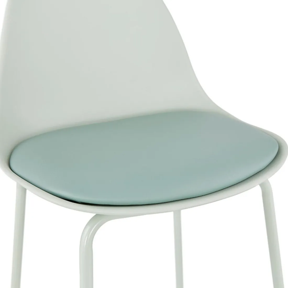 Tabouret snack mi-hauteur 'COOKIE MINI' vert clair style industriel