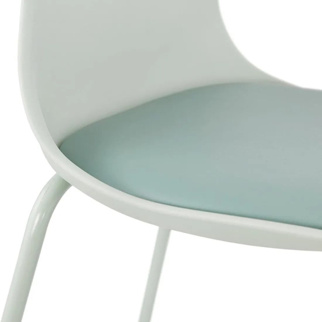 Tabouret snack mi-hauteur 'COOKIE MINI' vert clair style industriel
