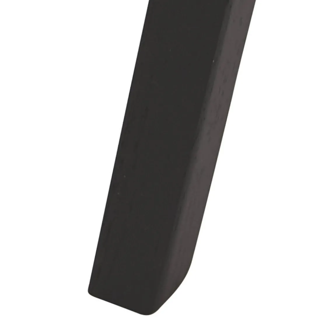 Tabouret snack mi-hauteur 'MORISS MINI' en tissu pied de poule et pieds en bois noir