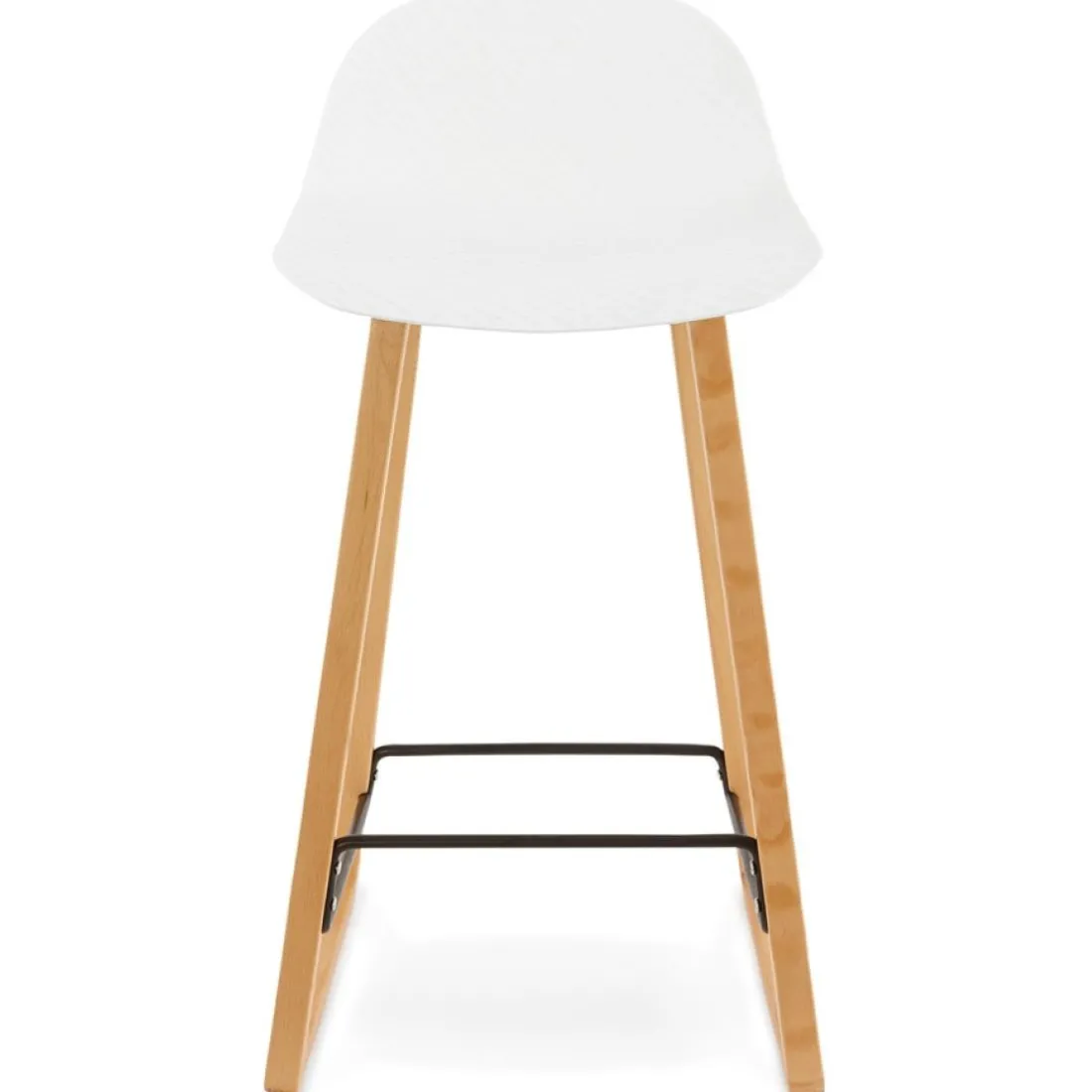 Tabouret snack mi-hauteur 'MAKI MINI' blanc style scandinave