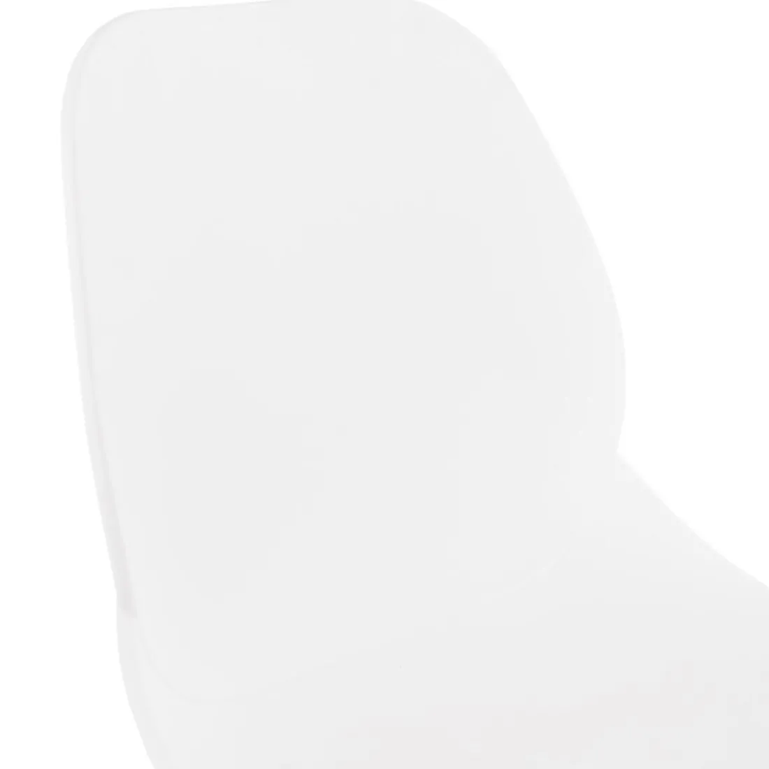Tabouret snack mi-hauteur 'BERLIN MINI' blanc empilable moderne