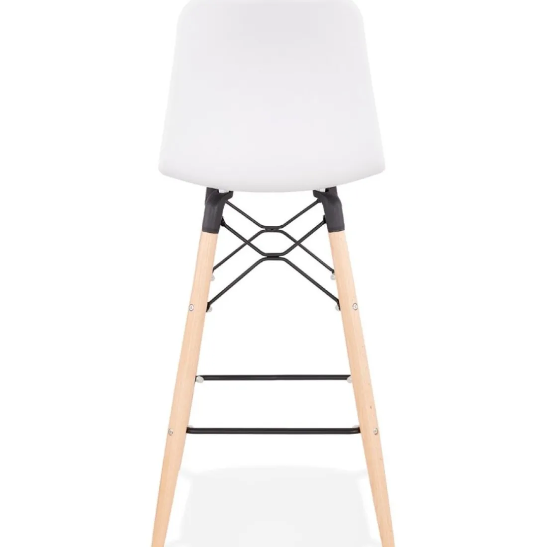 Tabouret snack mi-hauteur 'MOZAIK MINI' blanc style scandinave