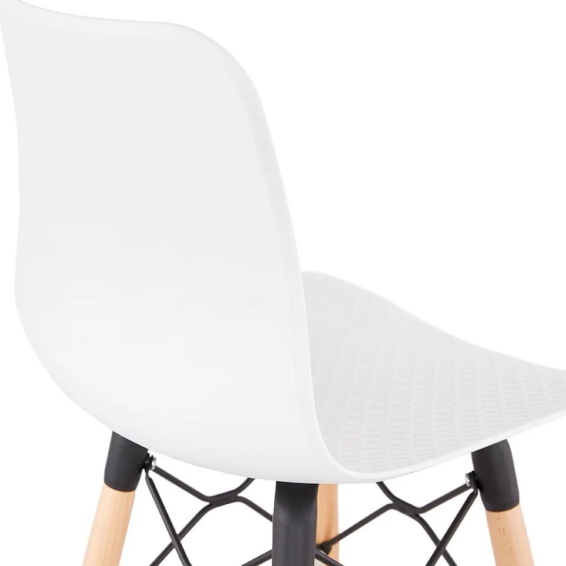 Tabouret snack mi-hauteur 'MOZAIK MINI' blanc style scandinave