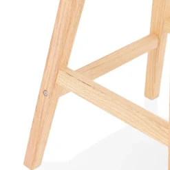 Tabouret snack mi-hauteur 'TERESA MINI' style scandinave en tissu noir
