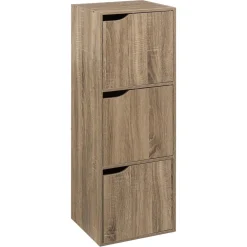 Étagère 3 cases avec portes