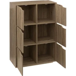 Étagère 6 cases porte