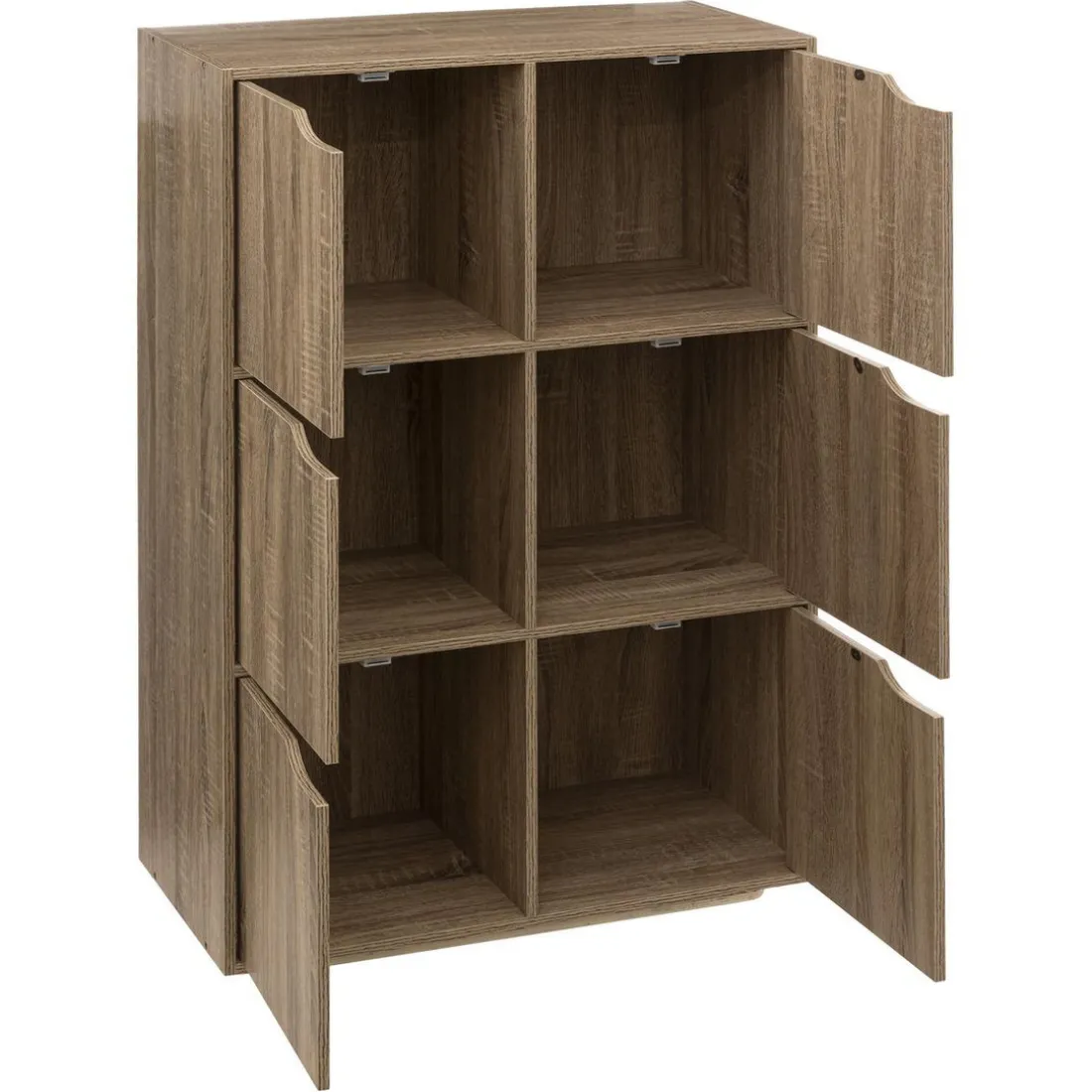 Étagère 6 cases porte