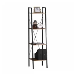 Étagère colonne 4 niveaux en bois Beige