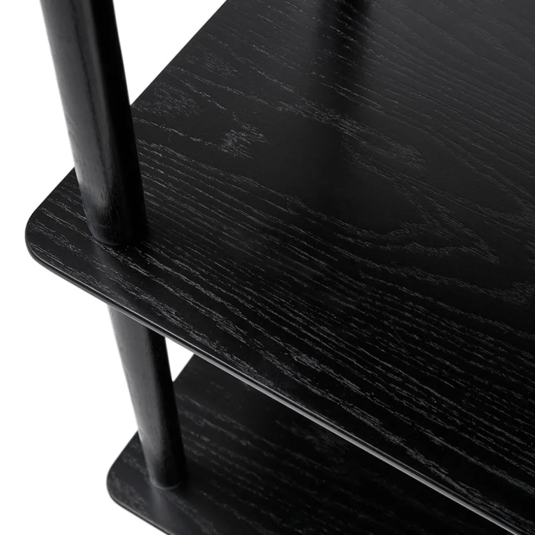Étagère design 'RACK' noire en bois style scandinave