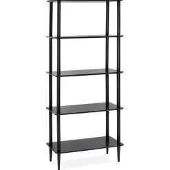 Étagère design 'RACK' noire en bois style scandinave