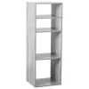 Étagère en Bois 2+2 Cases Mixe Gris