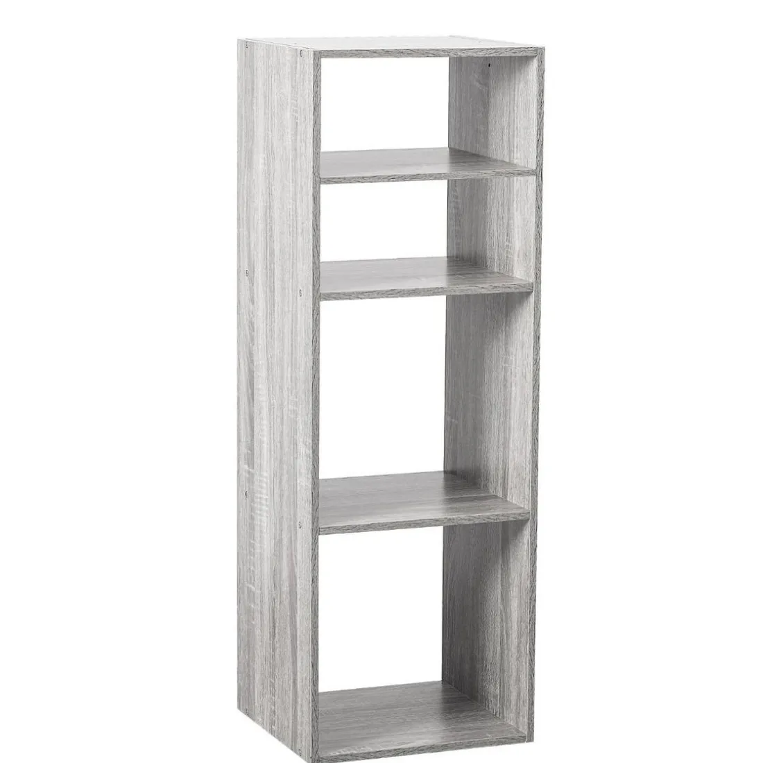 Étagère en Bois 2+2 Cases Mixe Gris