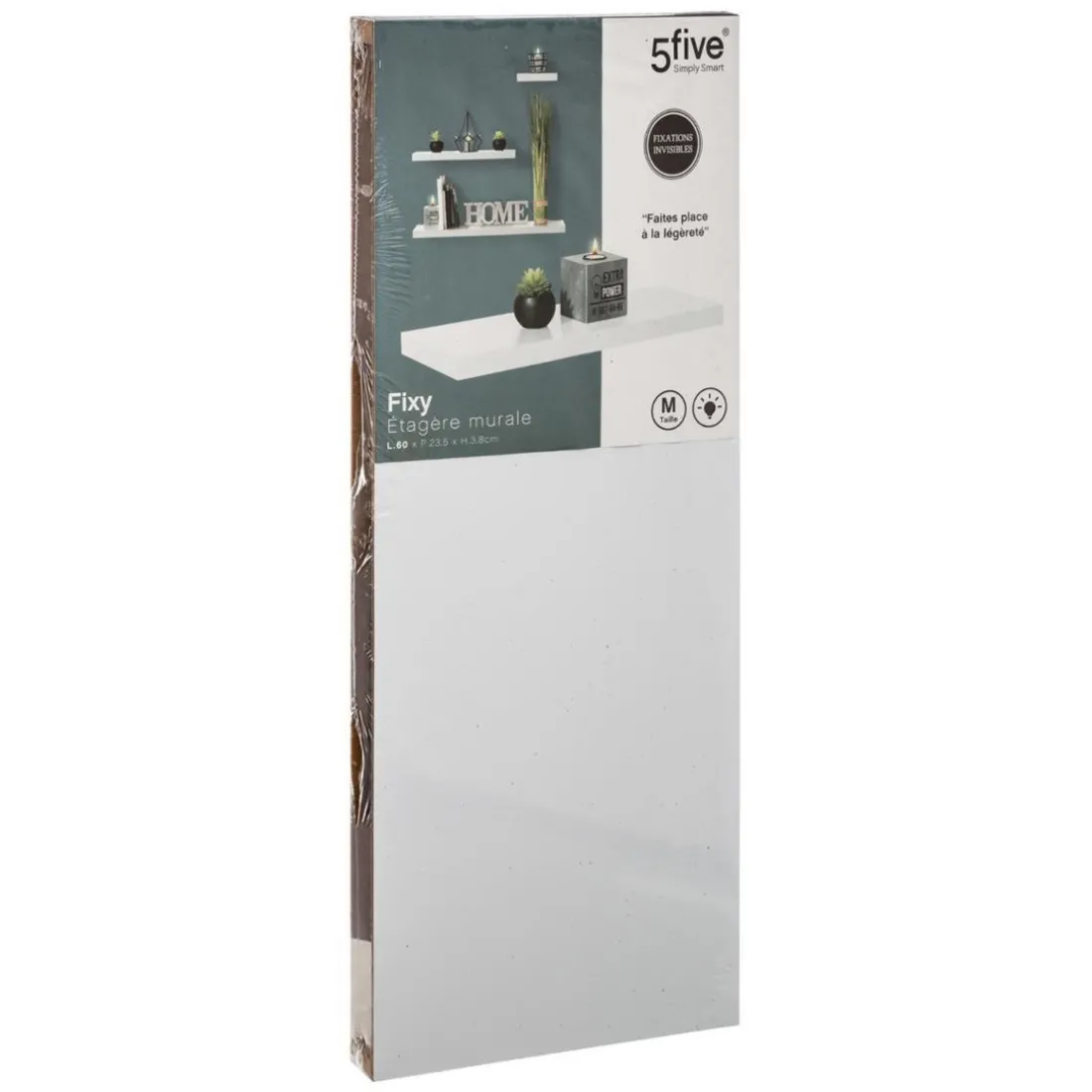 Étagère murale blanche L60