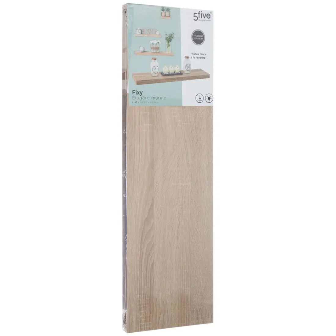 Étagère murale chêne naturel