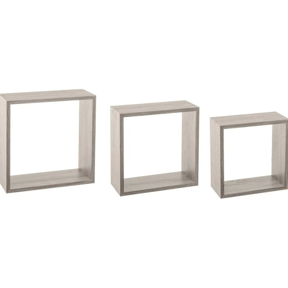 Étagères murales cubes chêne gris