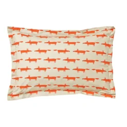 Taie d'oreiller ou de traversin MR FOX - MANDARINE