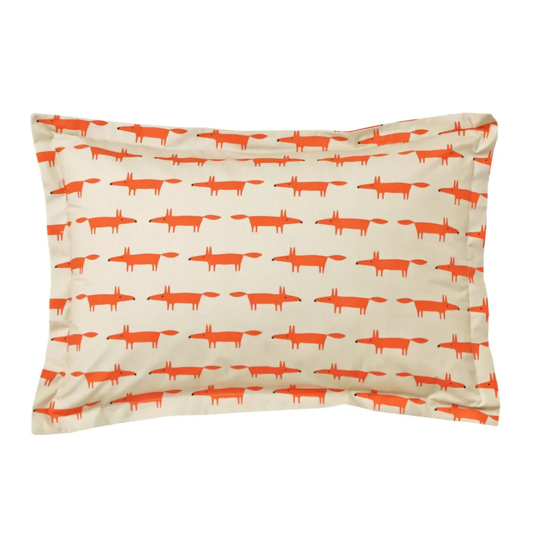 Taie d'oreiller ou de traversin MR FOX - MANDARINE