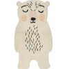 Tapis bébé ours en Coton crème