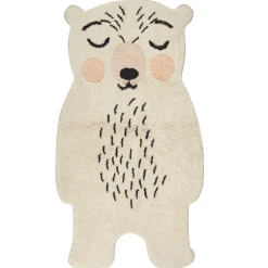 Tapis bébé ours en Coton crème