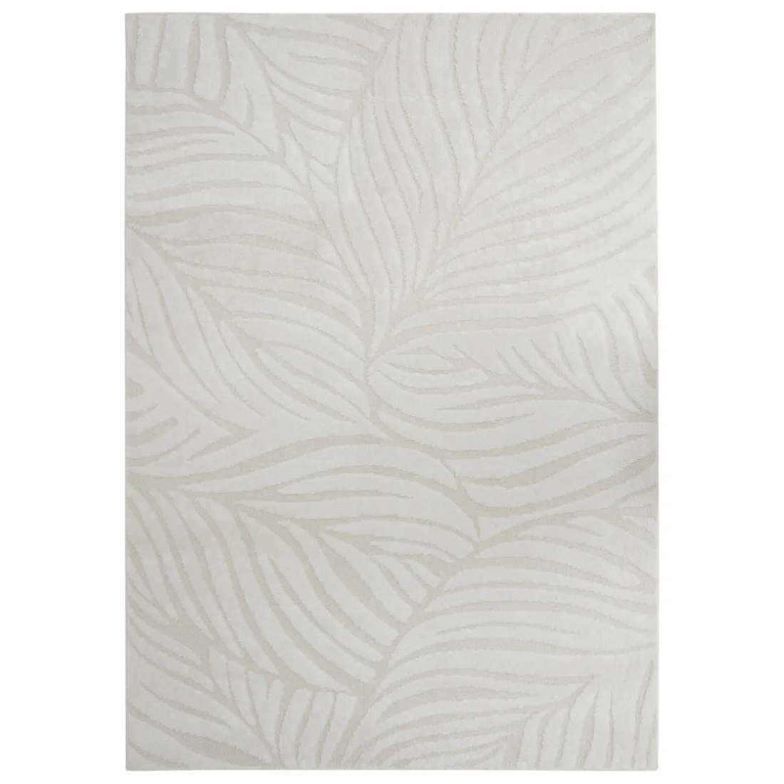 Tapis blanc effet laine Anoai
