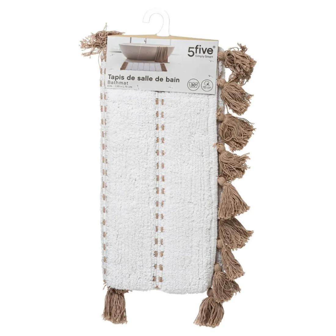 Tapis blanc taupe