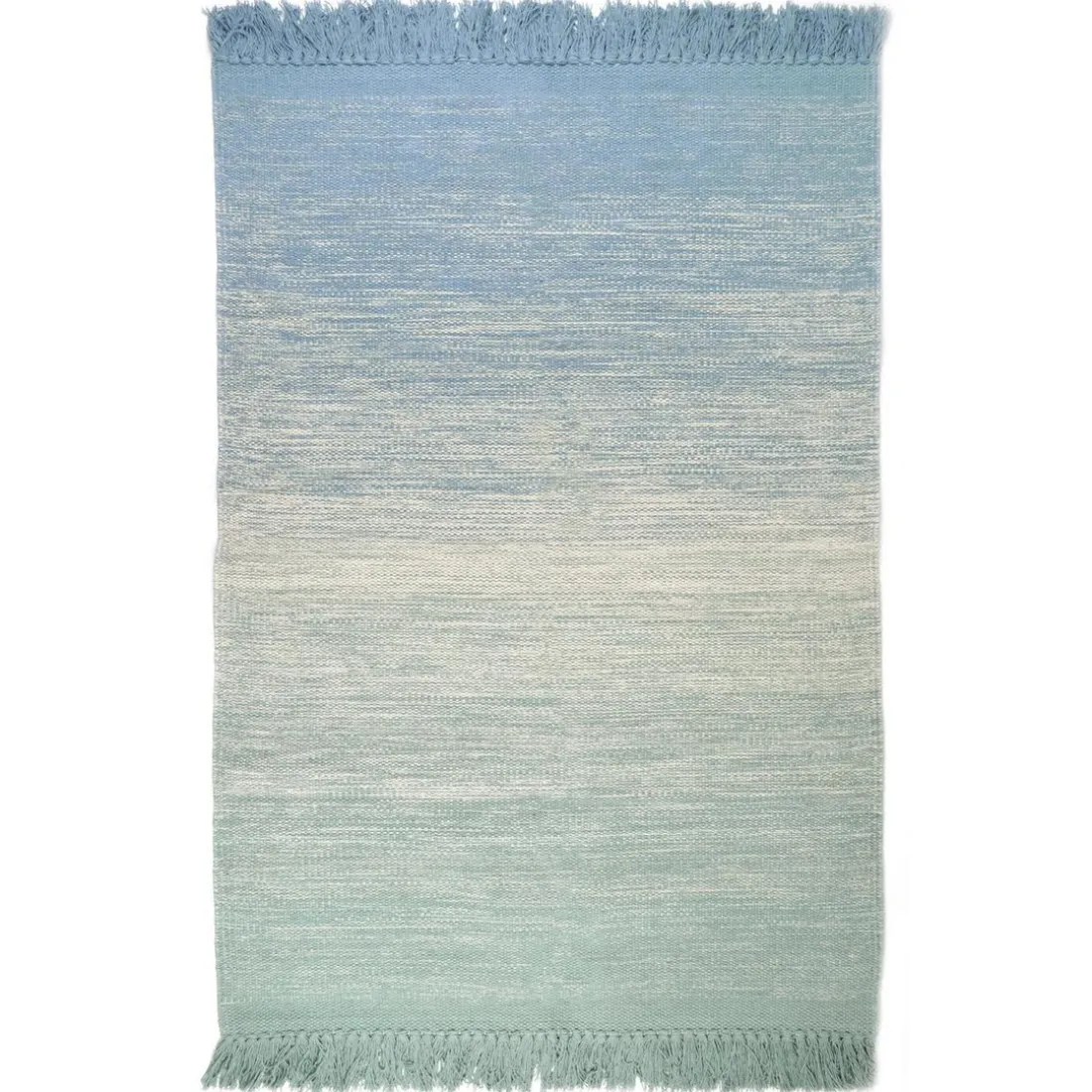 TAPIS BLEU EN COTON