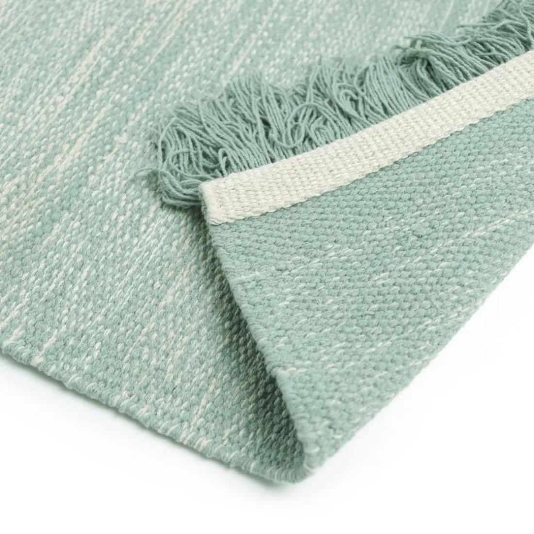 TAPIS BLEU EN COTON