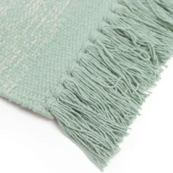 TAPIS BLEU EN COTON