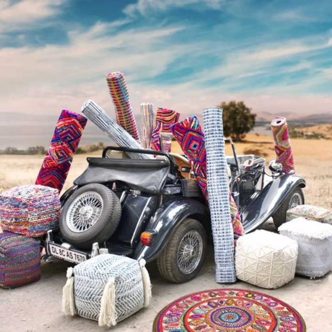 Tapis Bowey Multicolore