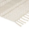 Tapis Coton Sable motifs petit losange Cuivre 60 x 90 Box