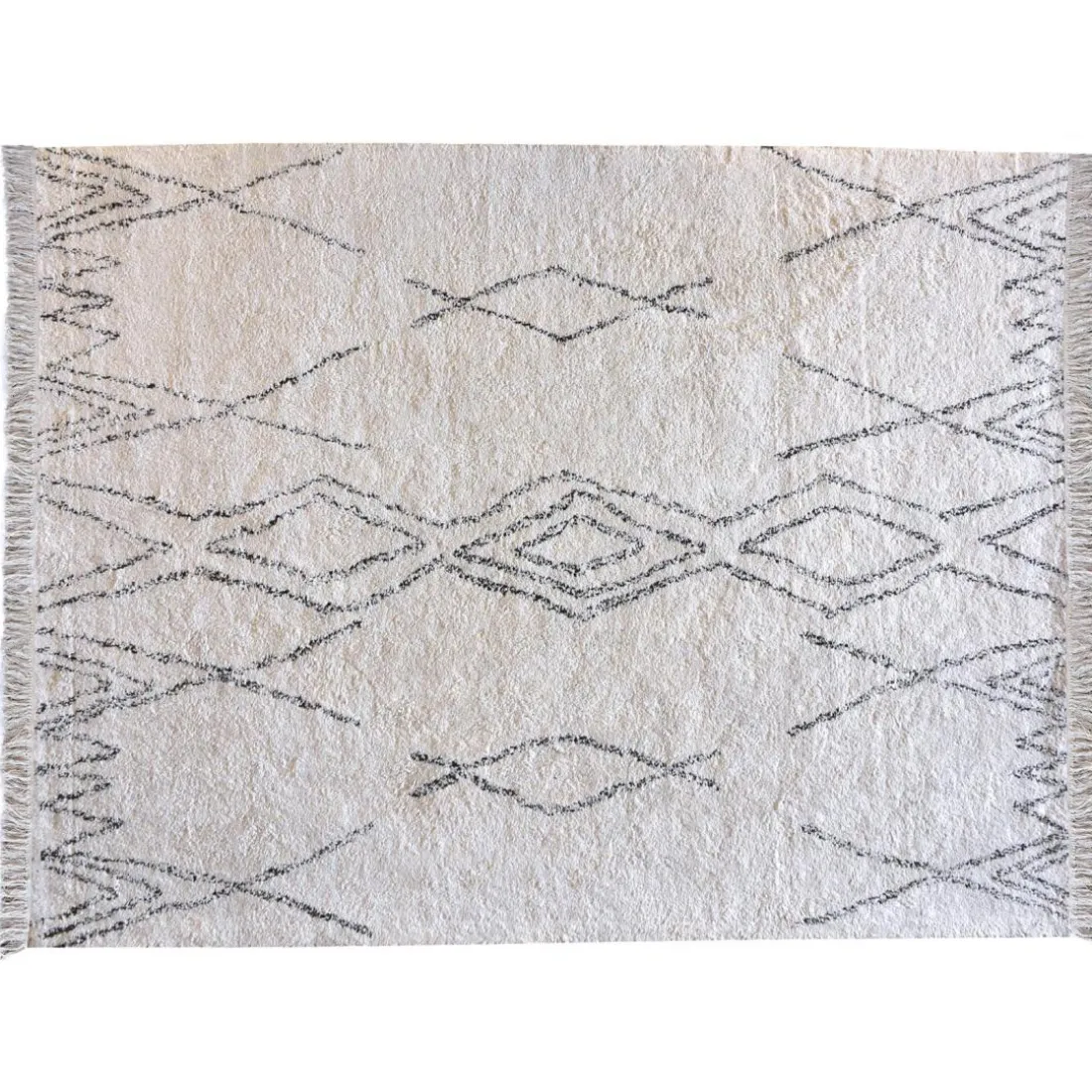Tapis Crimble Ivoire charbon